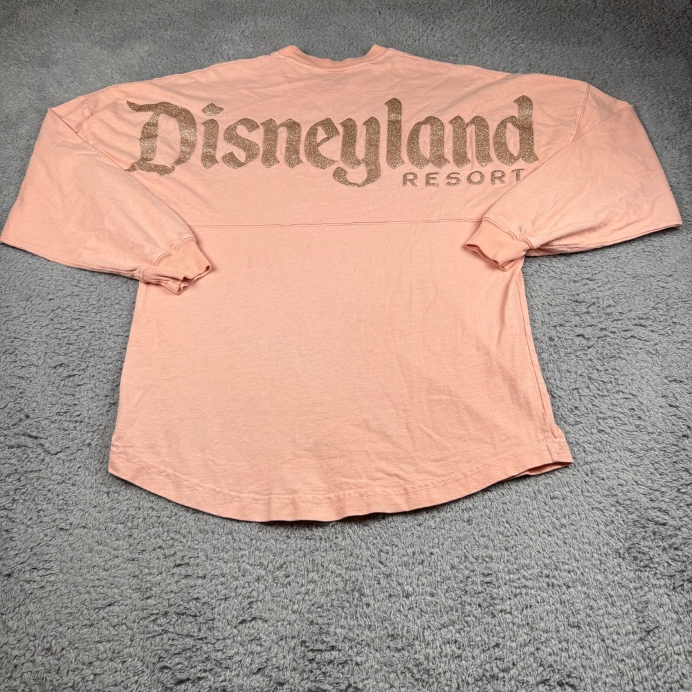 Disney Parks Spirit Jersey Disneyland Resort Pink Gold Glitter Size XS